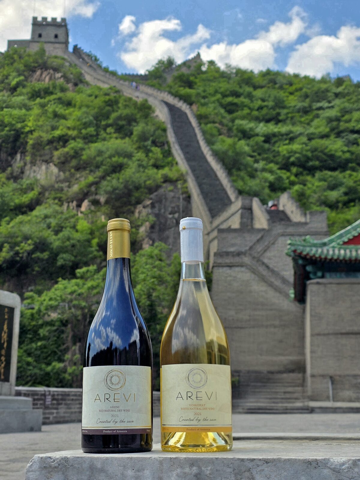 Arevi at the Great Wall of China